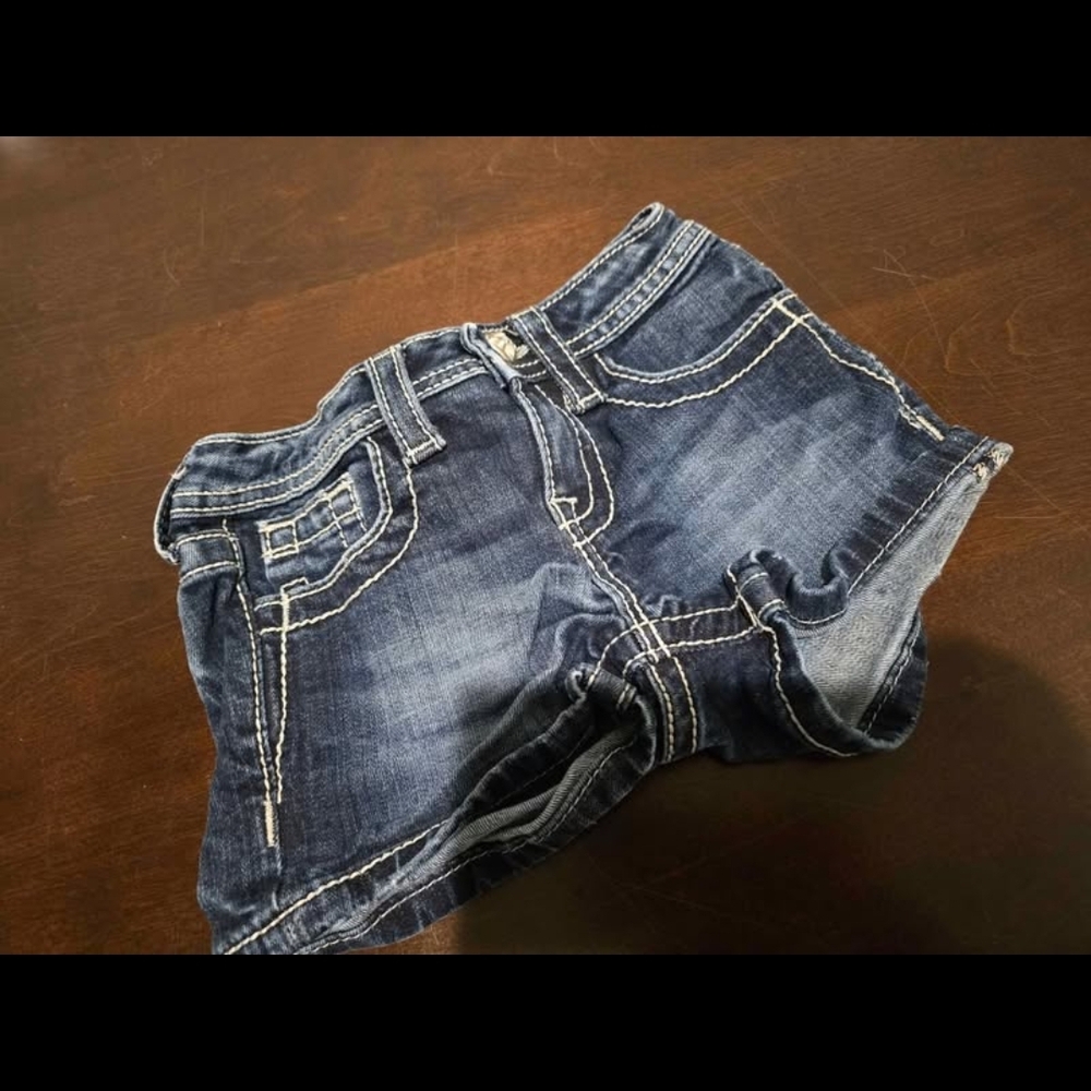 Miss Me Blue Denim Shorts Classic Casual Style
